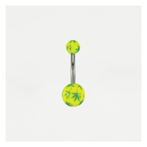 Bar Llynges Leaf Canabis Neon Acrylig 10mm
