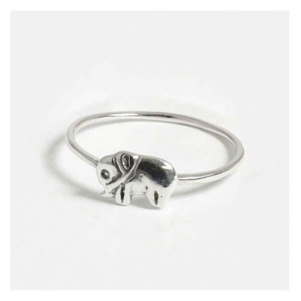 Silver Elephant Ring