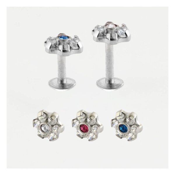 Dur Di-staen Gemset Blodau Labret