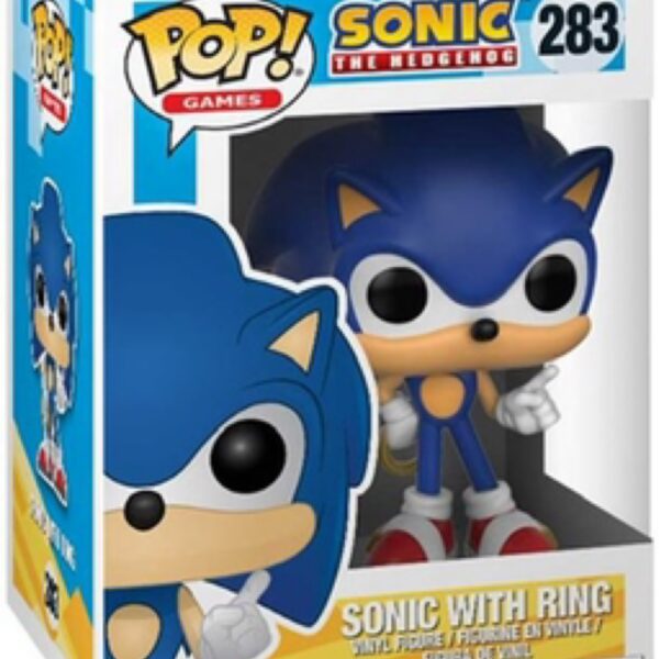 Funk pop Sonic the hedgehog with rings