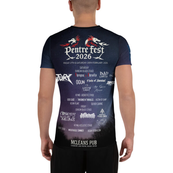 Pentre fest 2026 All Over Print Men's athletic t-shirt - Image 2